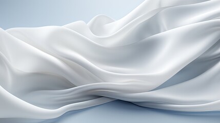Obraz premium AI-generated illustration of white fabric. MidJourney.