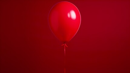 red balloon on the wall