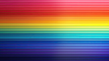 Simple lines Colorful rainbow flowing wide stripes wallpaper created with Generative AI Technology