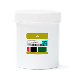 KBr - Potassium Bromide.