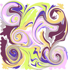 Abstract background of twisted colored lines.