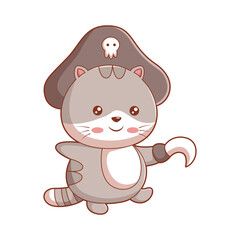 Cute Cat Character Design Illustration