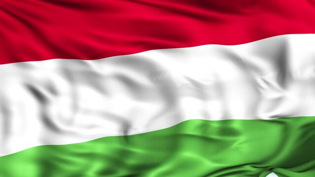 Hungary Waving Flag Background