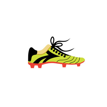Vector illustration of shoe design for football seen from the side.  This image is suitable for the design of your football shoe production business
