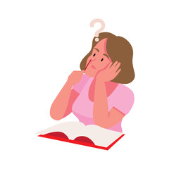 woman thinking pensive