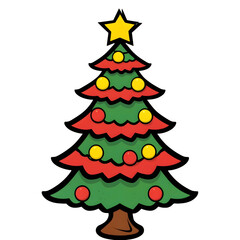 Christmas Tree Clipart Transparent Background , Clipart Festivities for a Merry Christmas