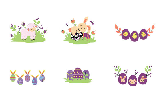 Purple Easter Eggs Set | Easter Edition