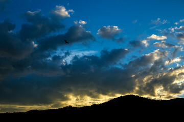 sunset in the clouds