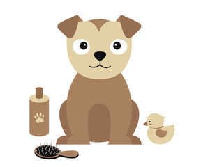 Brown Puppy Round Eyes | Dog Series