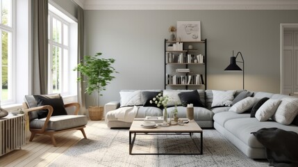 minimal bright white simplicity living room home interior design concept white sofa and couch with monotone home interior decorating cosy comfort house beautiful design background concept