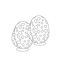 Egg line illustration