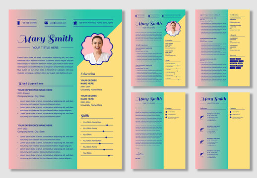 Holo Graphic Resume Design