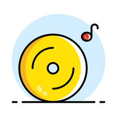 Captivating New Year Music Icon Design: Vibrant, Festive, and Versatile Vector Graphics