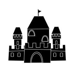 royal castle building silhouette