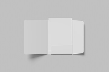 Blank Presentation A4 Folder Mockup