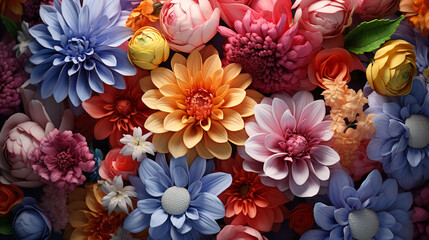 Vibrant Flower Arrangements - obrazy, fototapety, plakaty