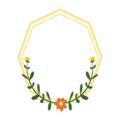 award floral frame