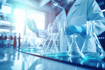 professional male scientist research at laboratory