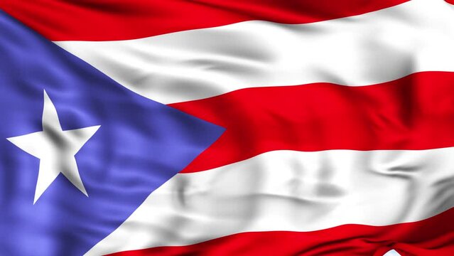 Puerto Rico Waving Flag Background