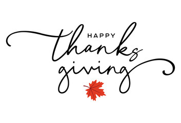 Thanksgiving posts for social media with Happy Thanksgiving, calligraphy, lettering, text, logo, type, typography, vector for thanksgiving day greeting cards, ads, web, banners, printable, USA - obrazy, fototapety, plakaty