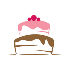 Cake logo icon design