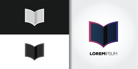 book logo set