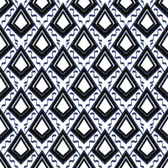 Wara ikat traditional Thai style Seamless pattern