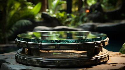 Obraz premium fountain in the park HD 8K wallpaper Stock Photographic Image 