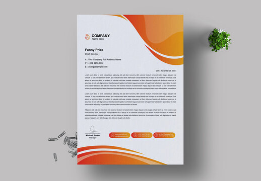 Letterhead  Desing Template