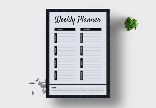 Weekly Planner  Template