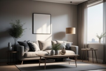 modern living room with sofa