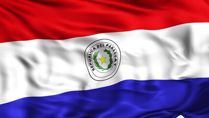 Paraguay Waving Flag Background
