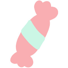 cute cartoon Hand drawn colored of simple decorative elements.