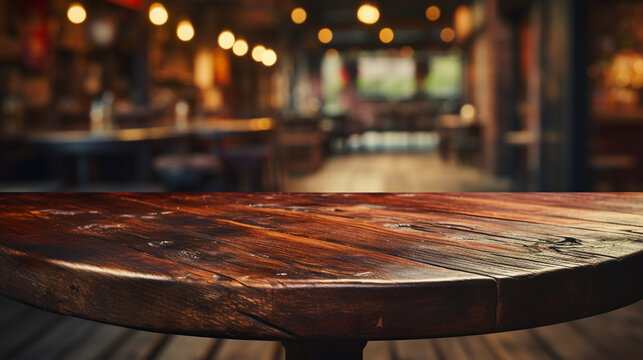 table in a restaurant HD 8K wallpaper Stock Photographic Image 