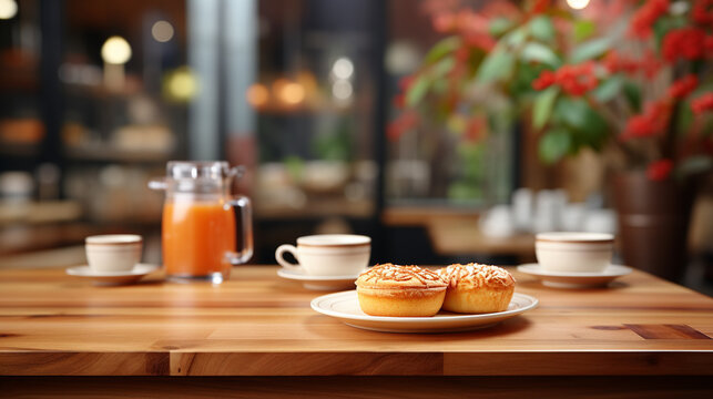 breakfast on the table HD 8K wallpaper Stock Photographic Image 