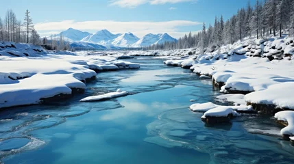 Fotobehang Winter Landscape Around Whitehorse Yukon Snowcove, Gradient Color Background, Background Images , Hd Wallpapers © IMPic