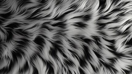black and white fur background