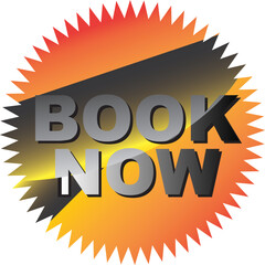 BOOK NOW BOTTON FOR REGISTRATION VECTOR ILLUSTRATION