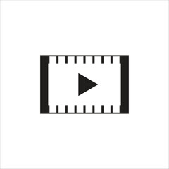 Fototapeta premium video vector icon line template