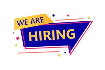 we are hiring banner flyer job vacancy