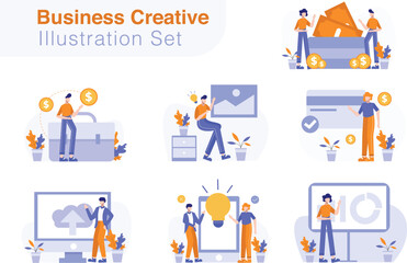 Business Creative Illustration Set