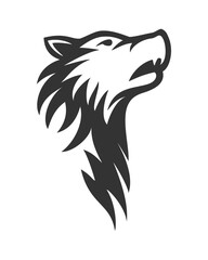 wolf head logo