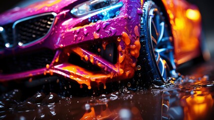 Closeup Car Tires Winter, Ultra Bright Colors, Background Images , Hd Wallpapers