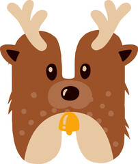 Deer Alphabet Letter H