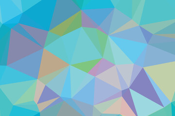 Multicolor polygon pattern. Low poly design. Vector illustration
