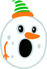 Snow Man Letter O