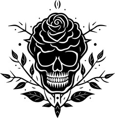 Rose Sugar Skull