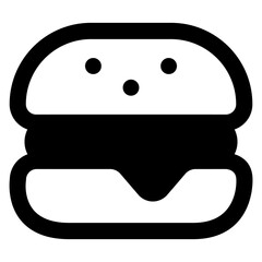 burger icon vector illustration asset element