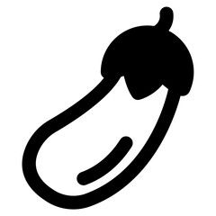 eggplant icon vector illustration asset element