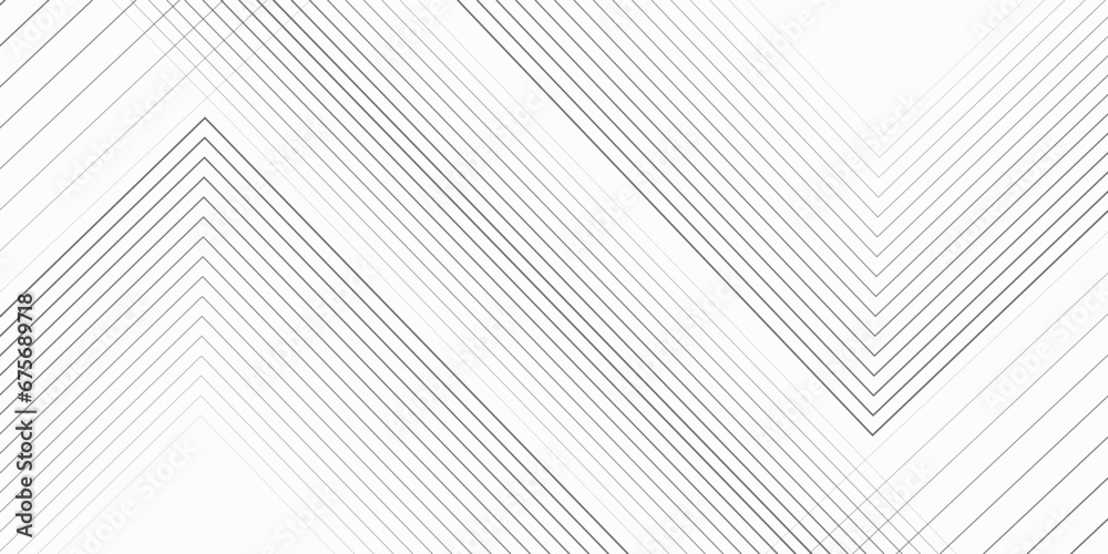 Wall mural white geometric abstract transparent background layers overlapping on light space with line effect d